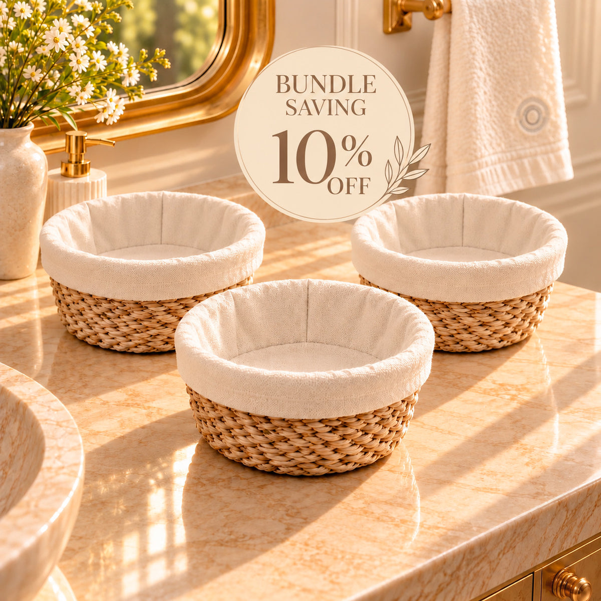SAVING Bundle "10% OFF": 3 KORGY Khos Baskets