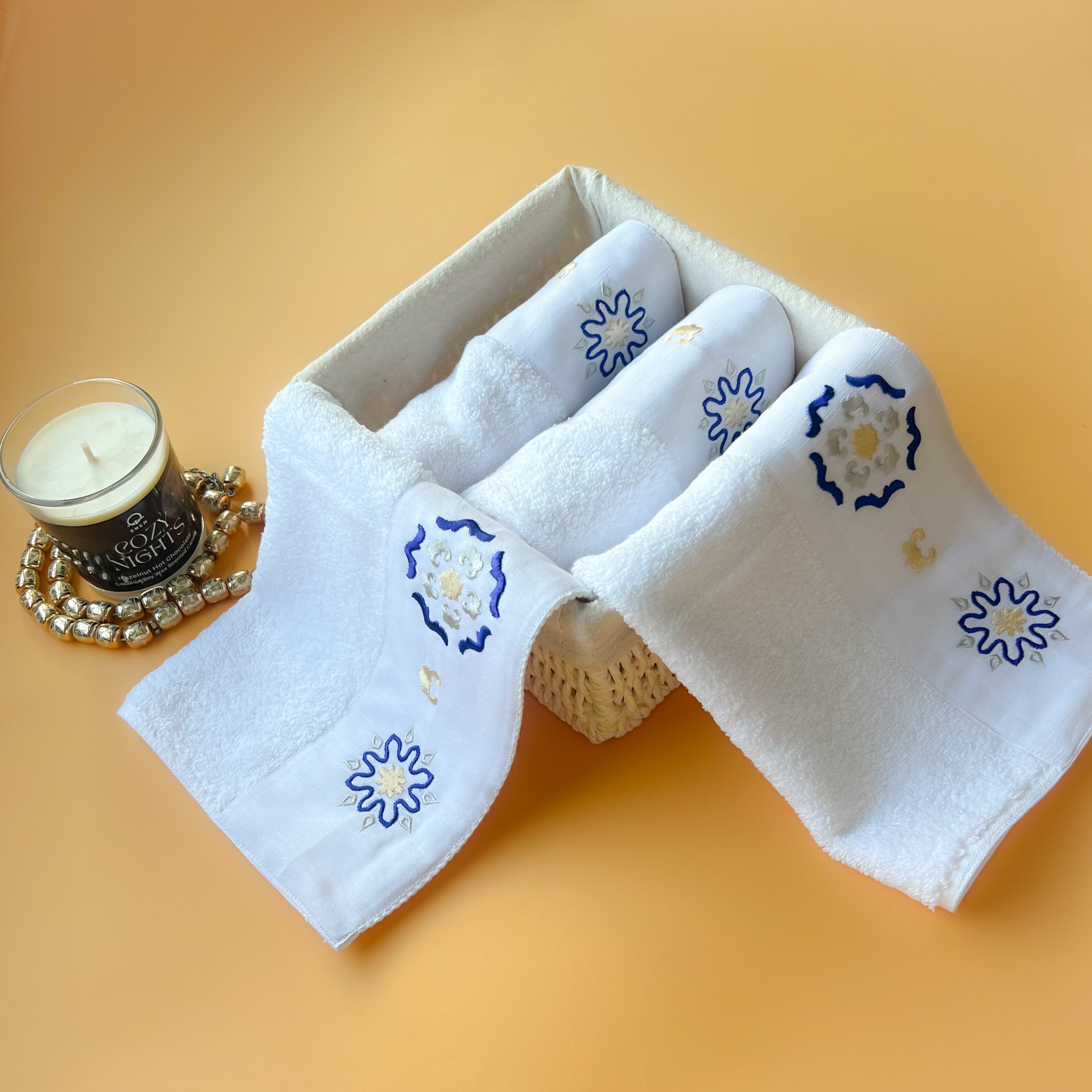 ARABISCI Navy Guest Towel – 2