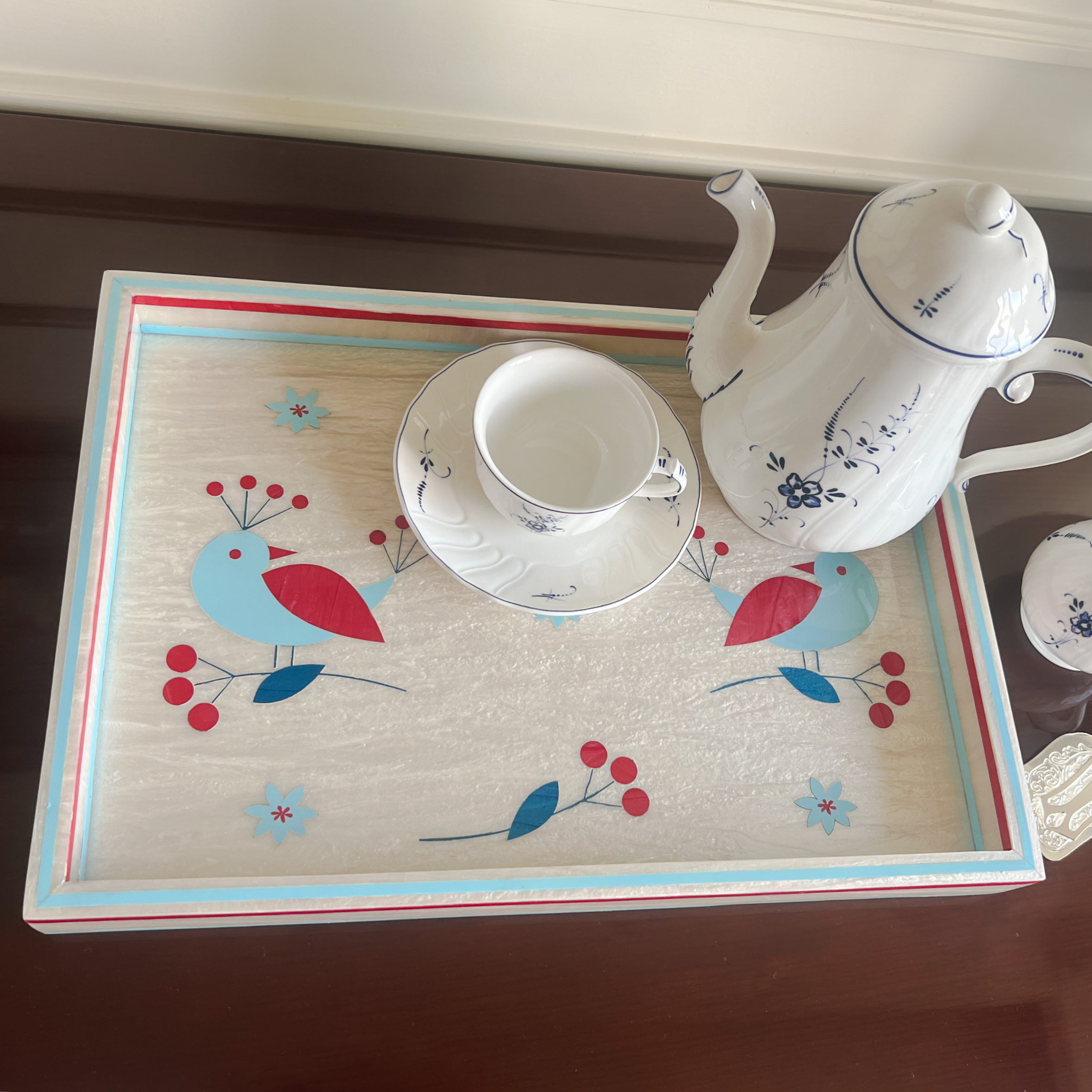 MANOKA Wooden x Mother of Pearl Tray – 2
