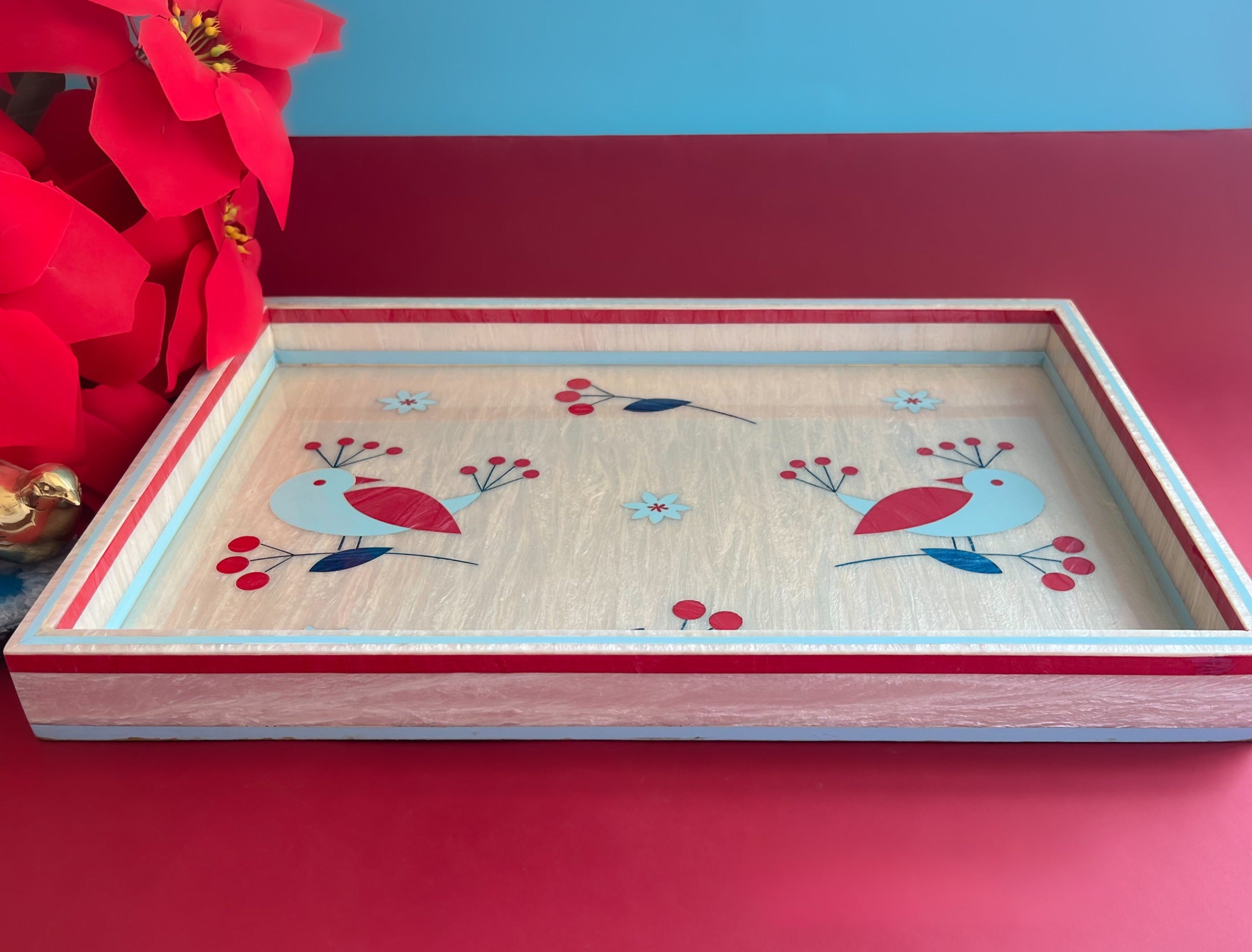 MANOKA Wooden x Mother of Pearl Tray – 6