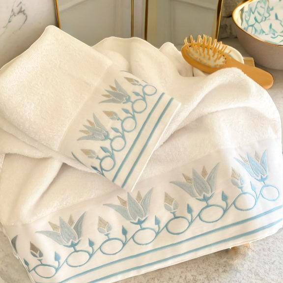 QADIMI Sesen Sky Blue Towels