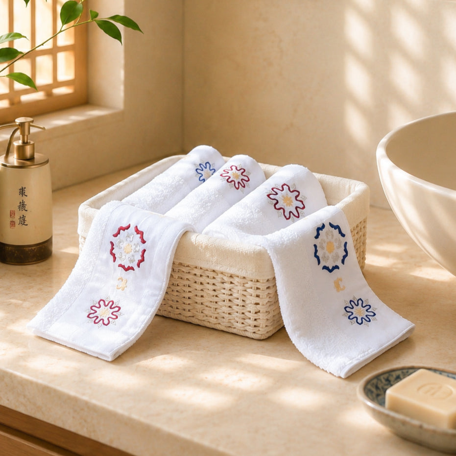 SAVING Bundle: 4 ARABISCI Guest Towels + MOODY 250gm Candle "SAVE 10%" – 2
