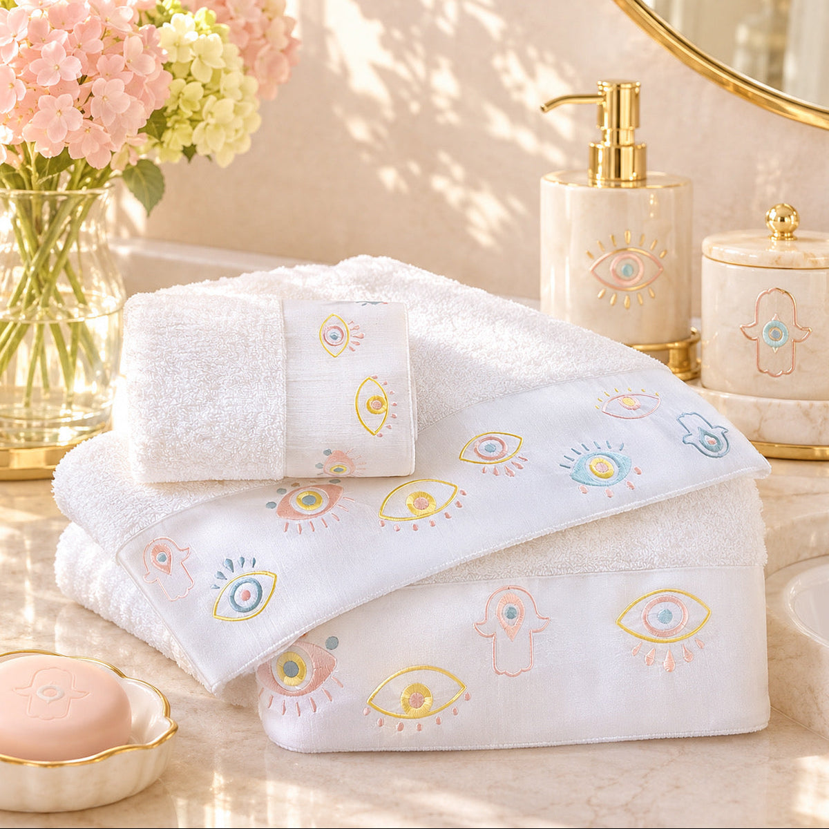 ERVY Pink Towels