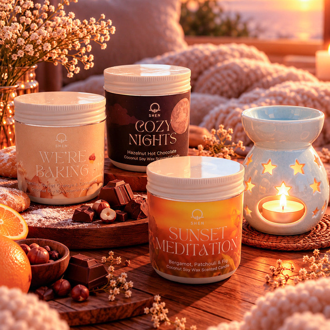 SAVING Bundle: 1 STARZY Fawaha + 3 MOODY Wax Melts Jars "SAVE 10%"