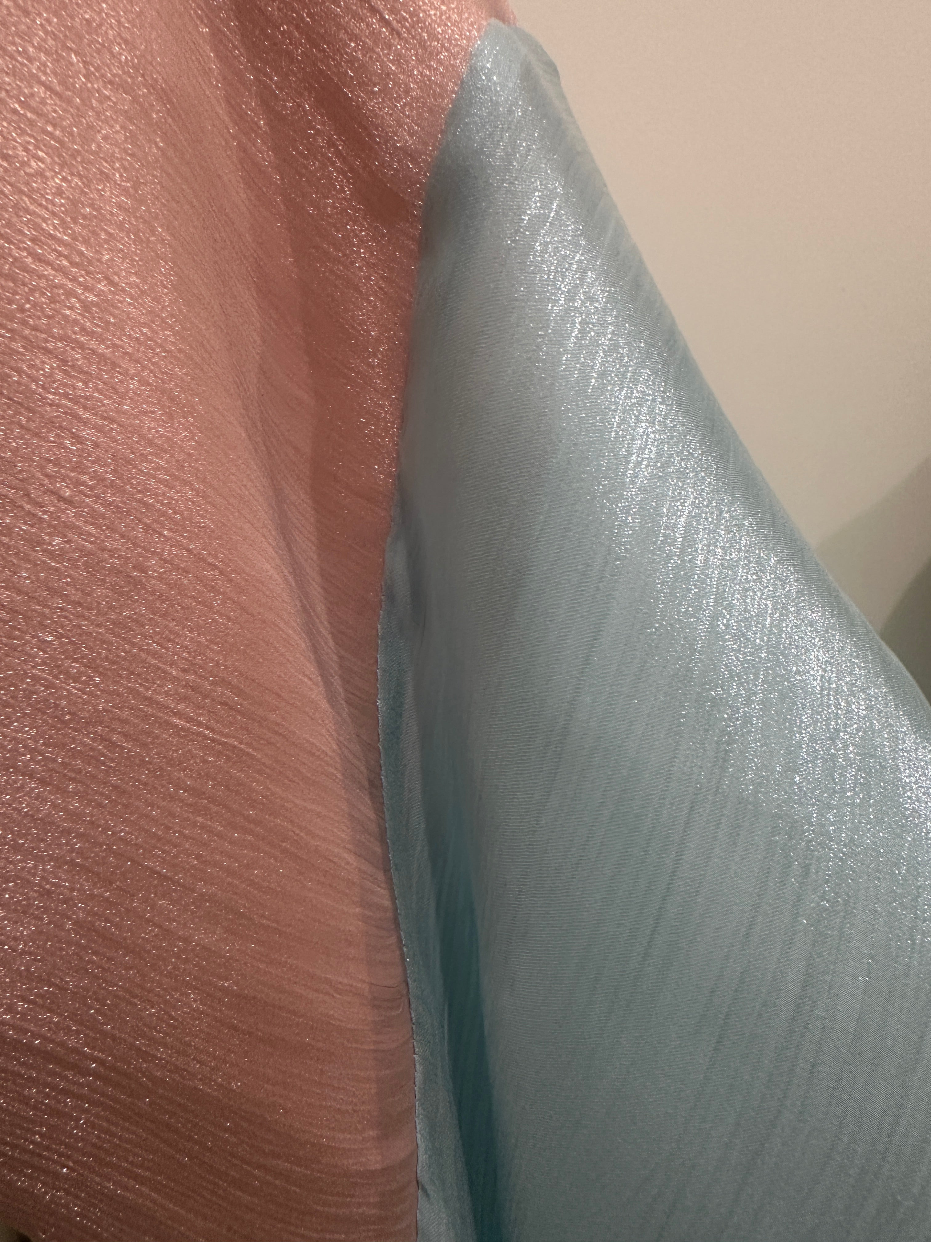 NOARINA Sheer Chiffon Baby Blue Kimono