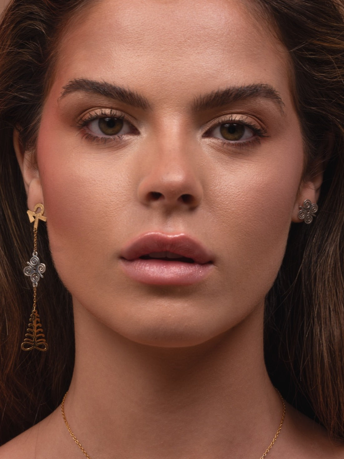 CHAMABELL Power Silver X Gold Plated “Earrings”