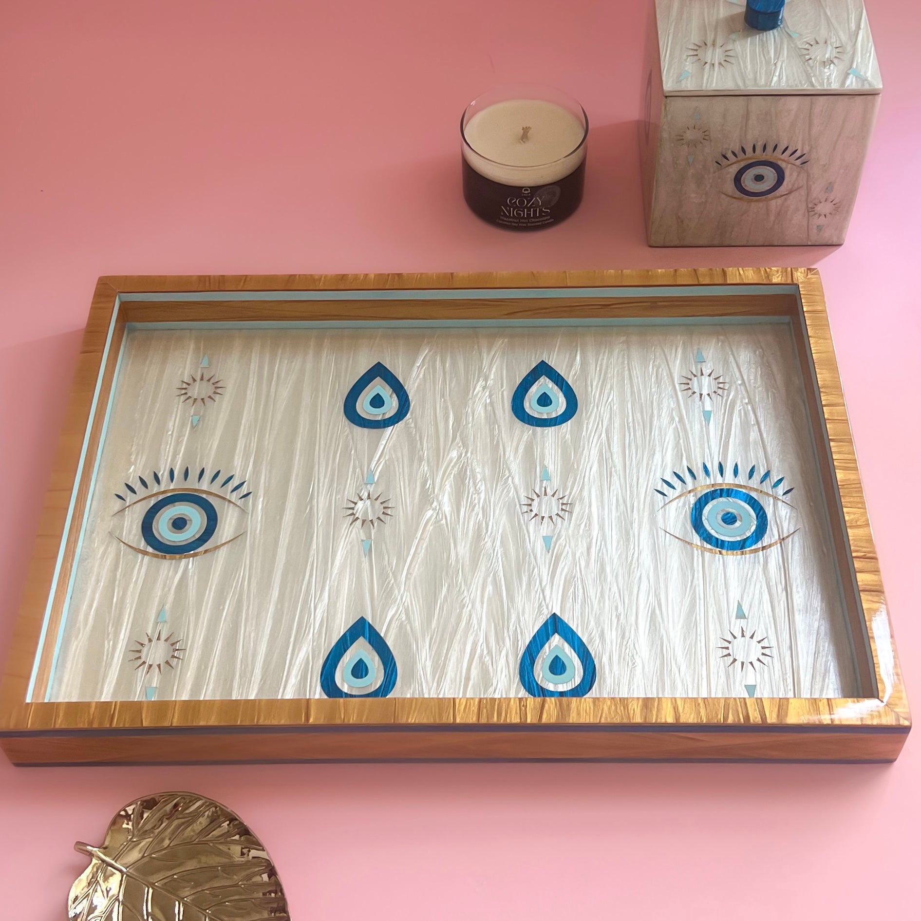 ERVY Eyes Wooden x Mother of Pearl Tray – 2