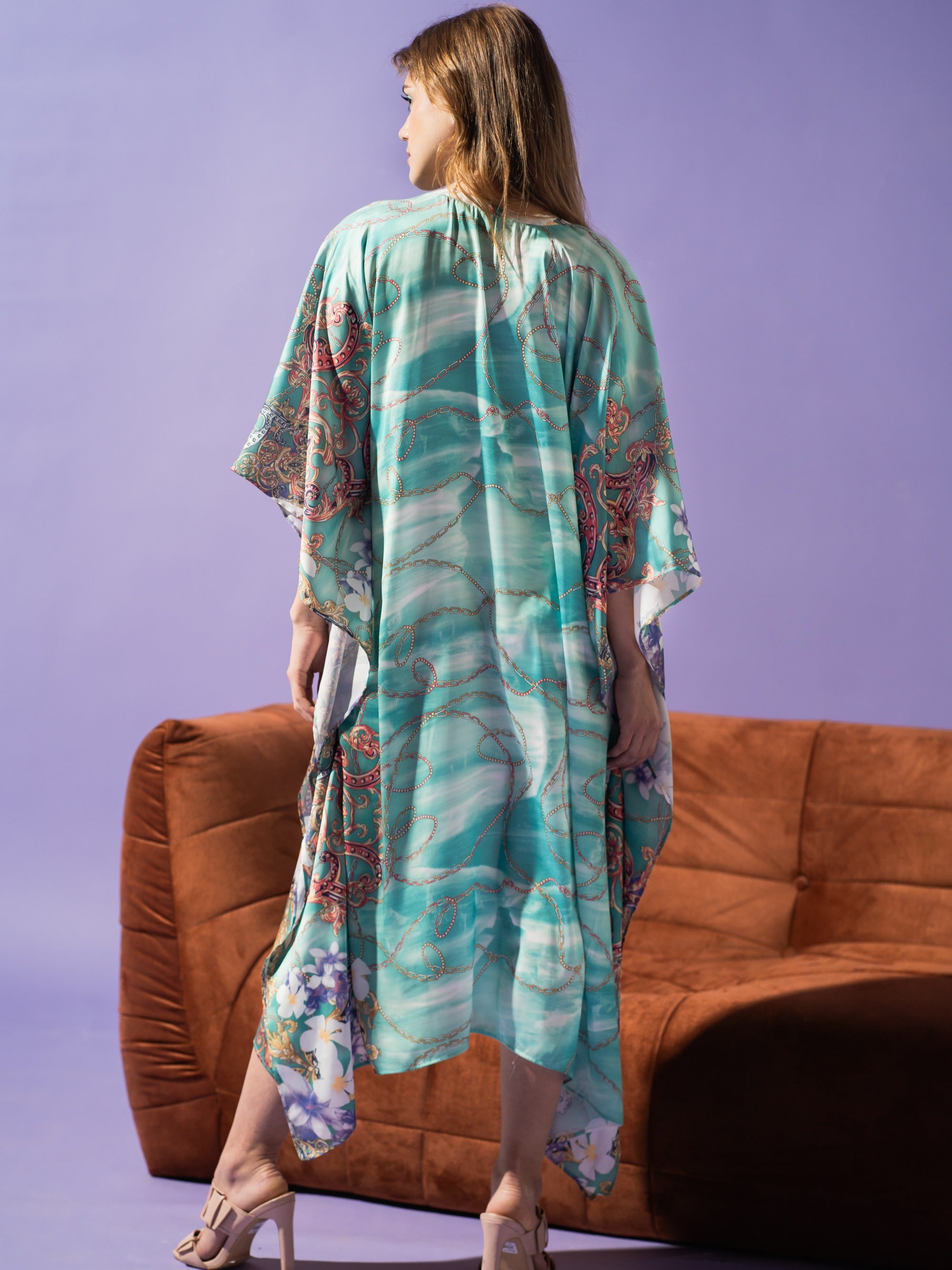 KUKAZ Chains Silk Long Dress – 2
