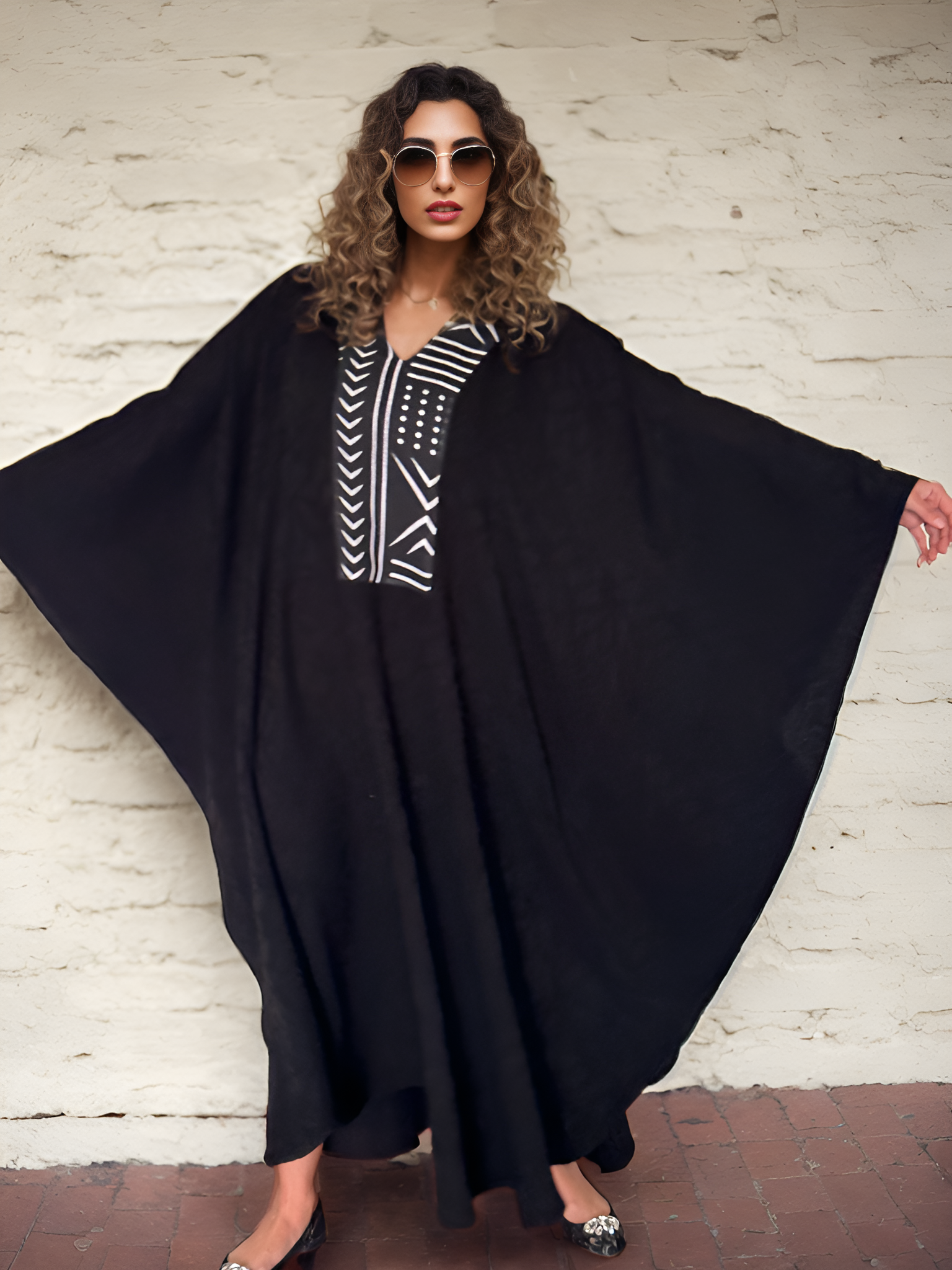 NOARINA Black Crepe Long Dress – 5