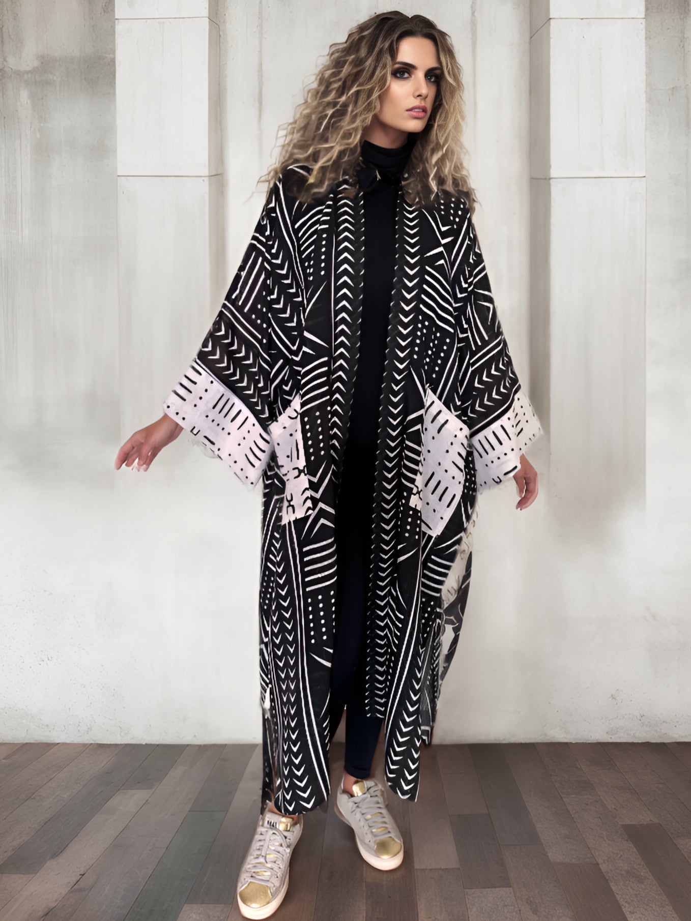 NOARINA Linen Pockets Long Kimono – 3