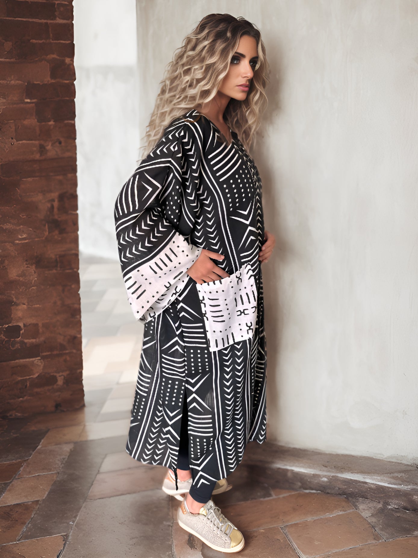 NOARINA Linen Pockets Long Kimono – 4