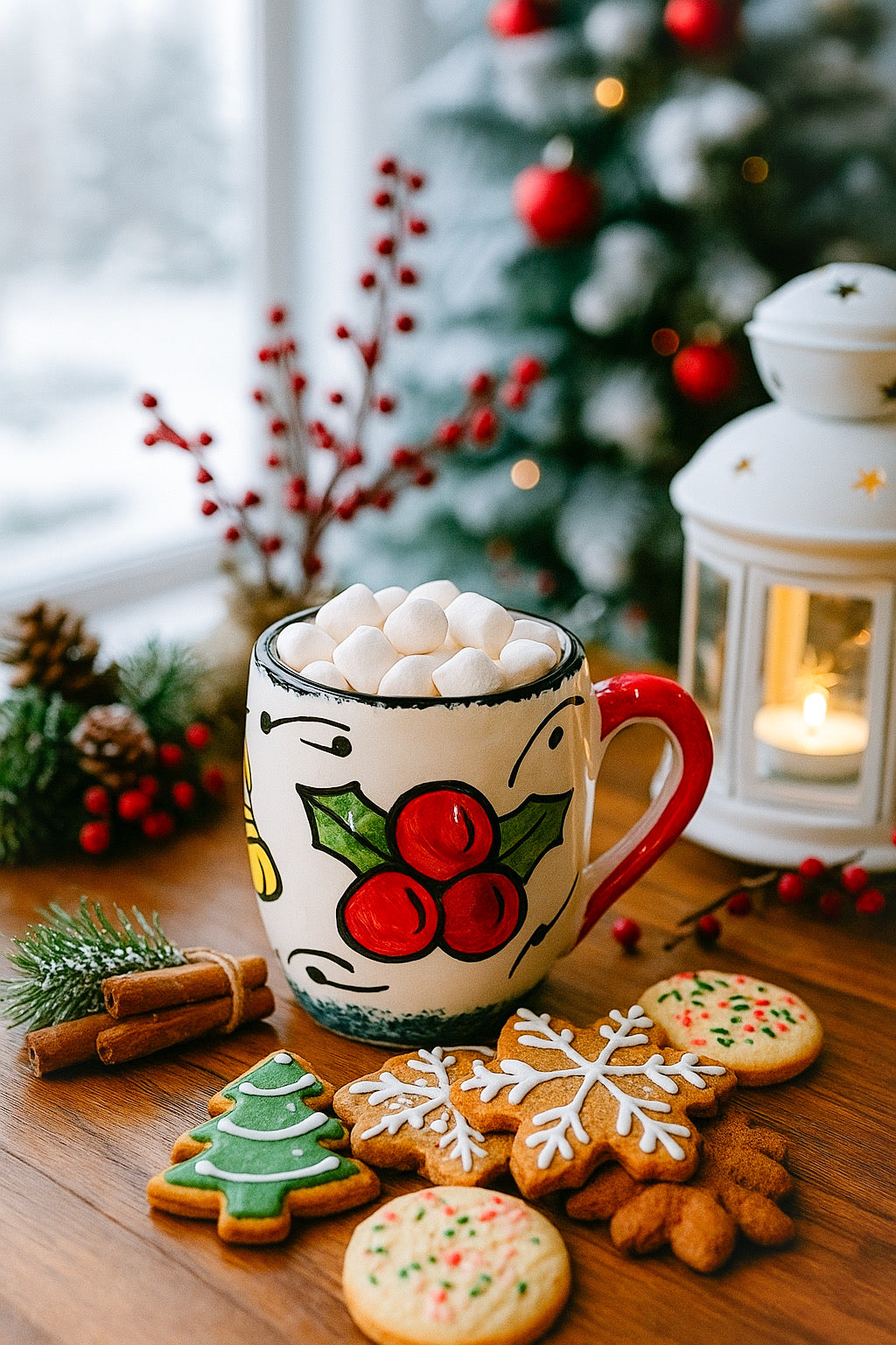 SAVING Bundle: 2 Winter Mugs + 1 MOODY 250 gm Candle "SAVE 10%" – 2