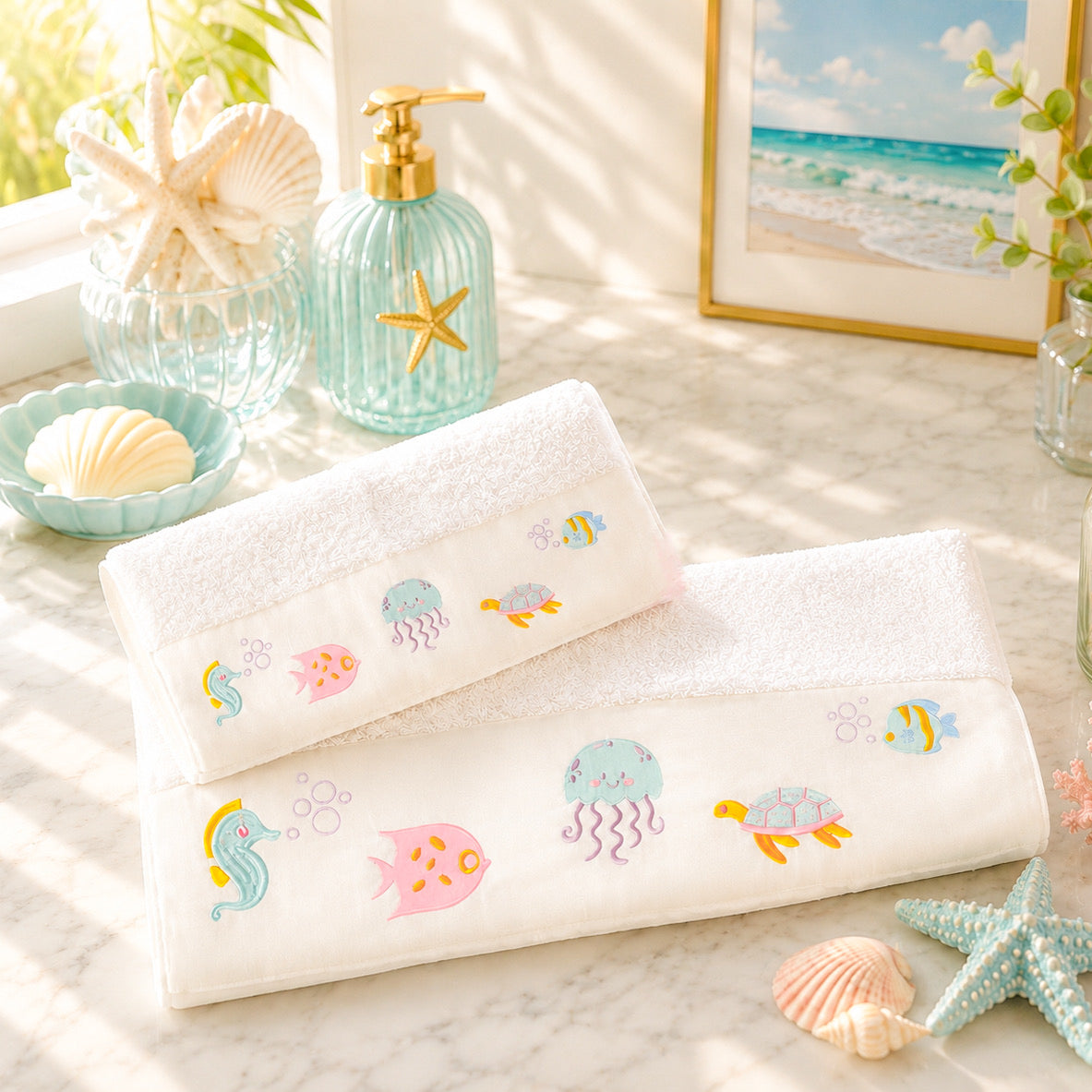 SEALY Fish Towels