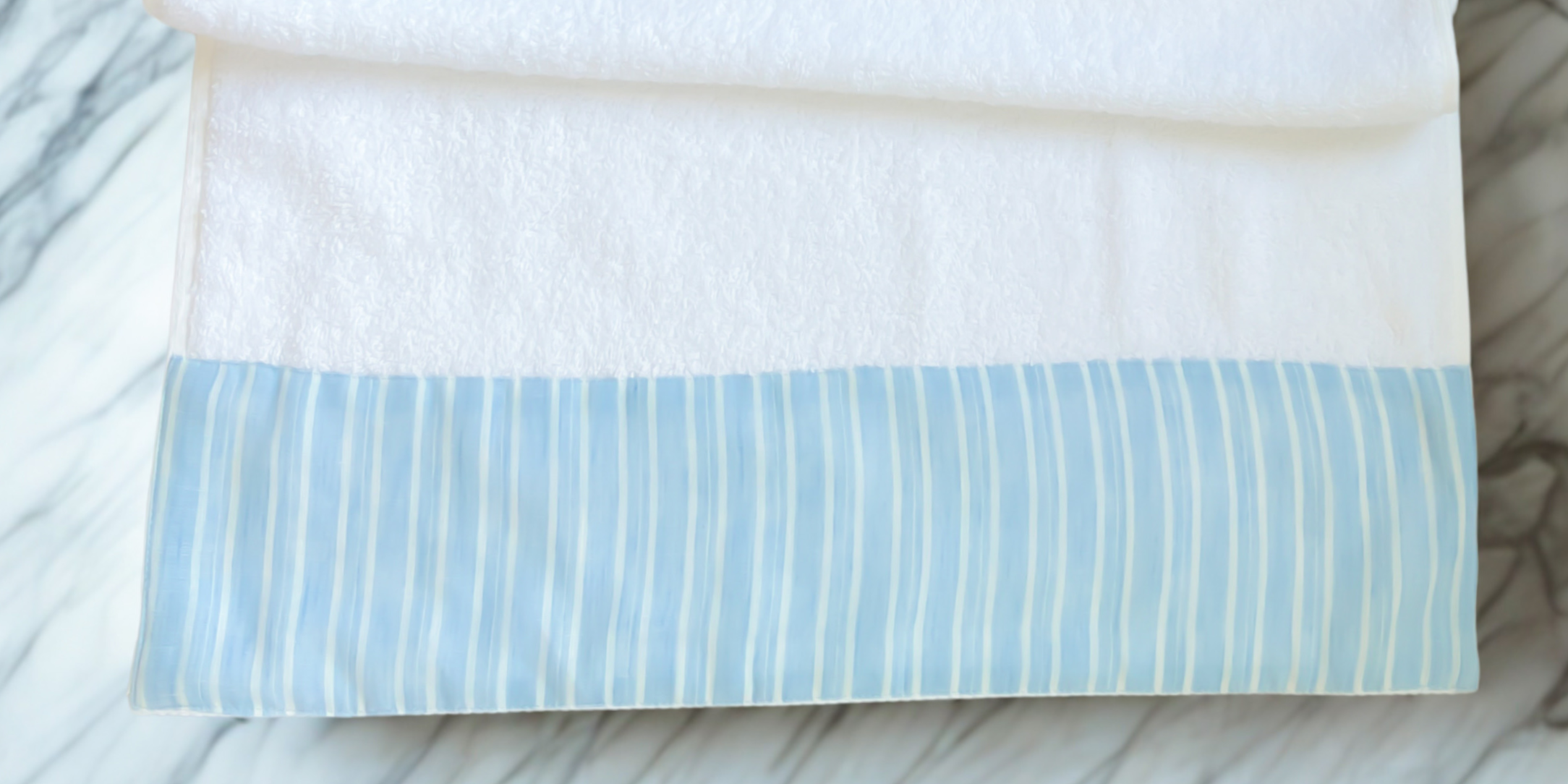TELA Linen Blue Stripes Towels – 6