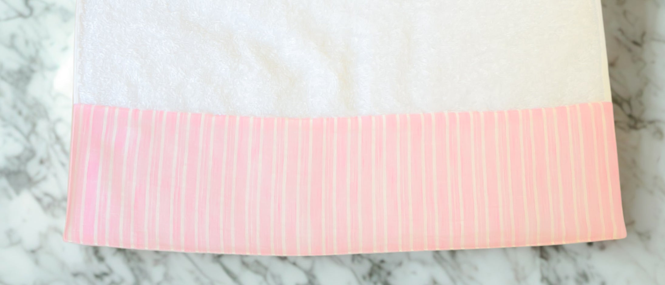 TELA Linen Pink Stripes Towels – 6