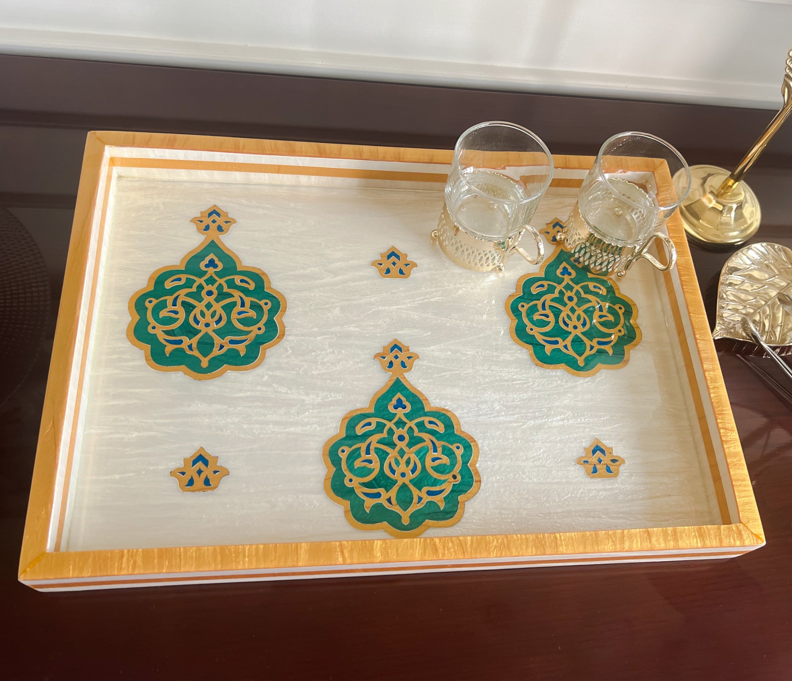 YAQEEN Wooden x Mother of Pearl Box – 9
